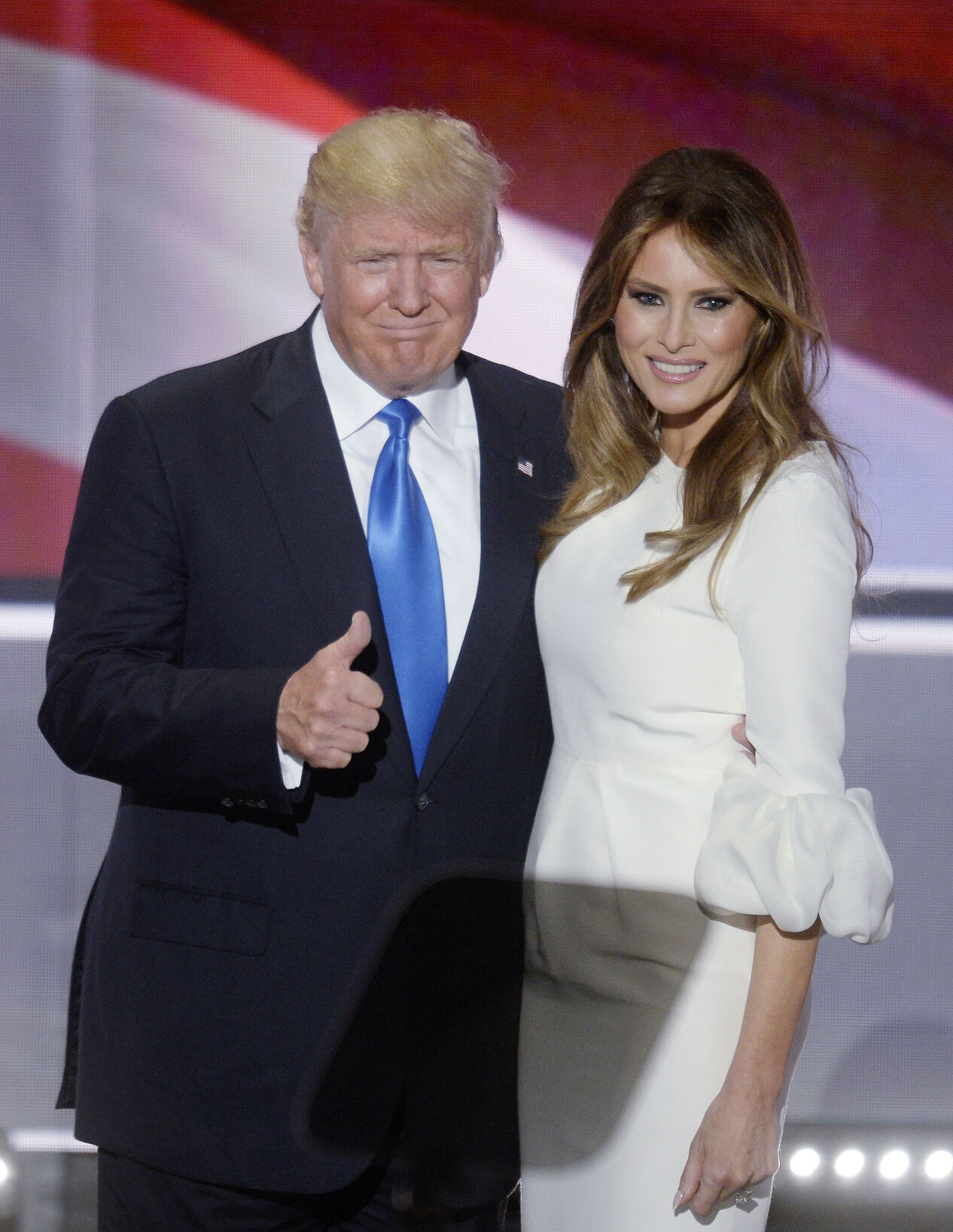 Donald and Melania at the convention